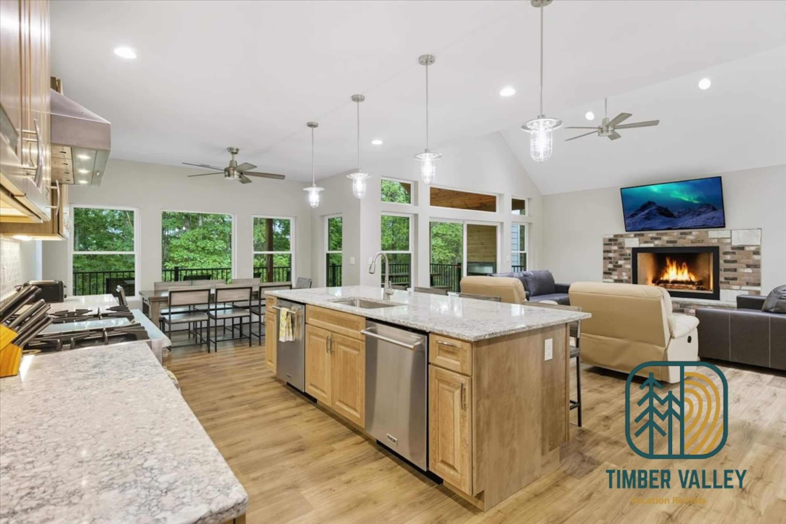 Kitchen at the Russell Township house