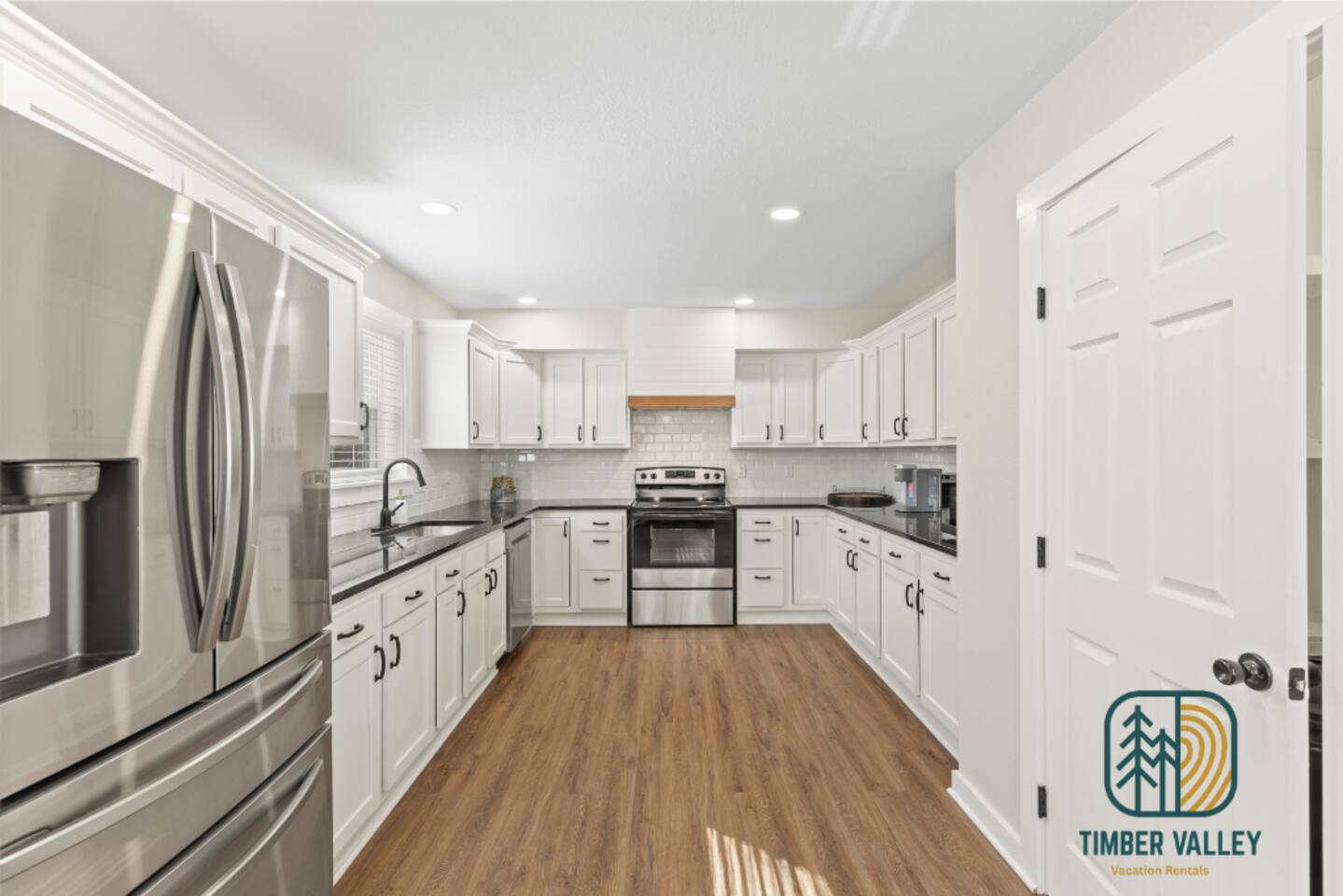 Kitchen at the Sunrise Beach lakefront house